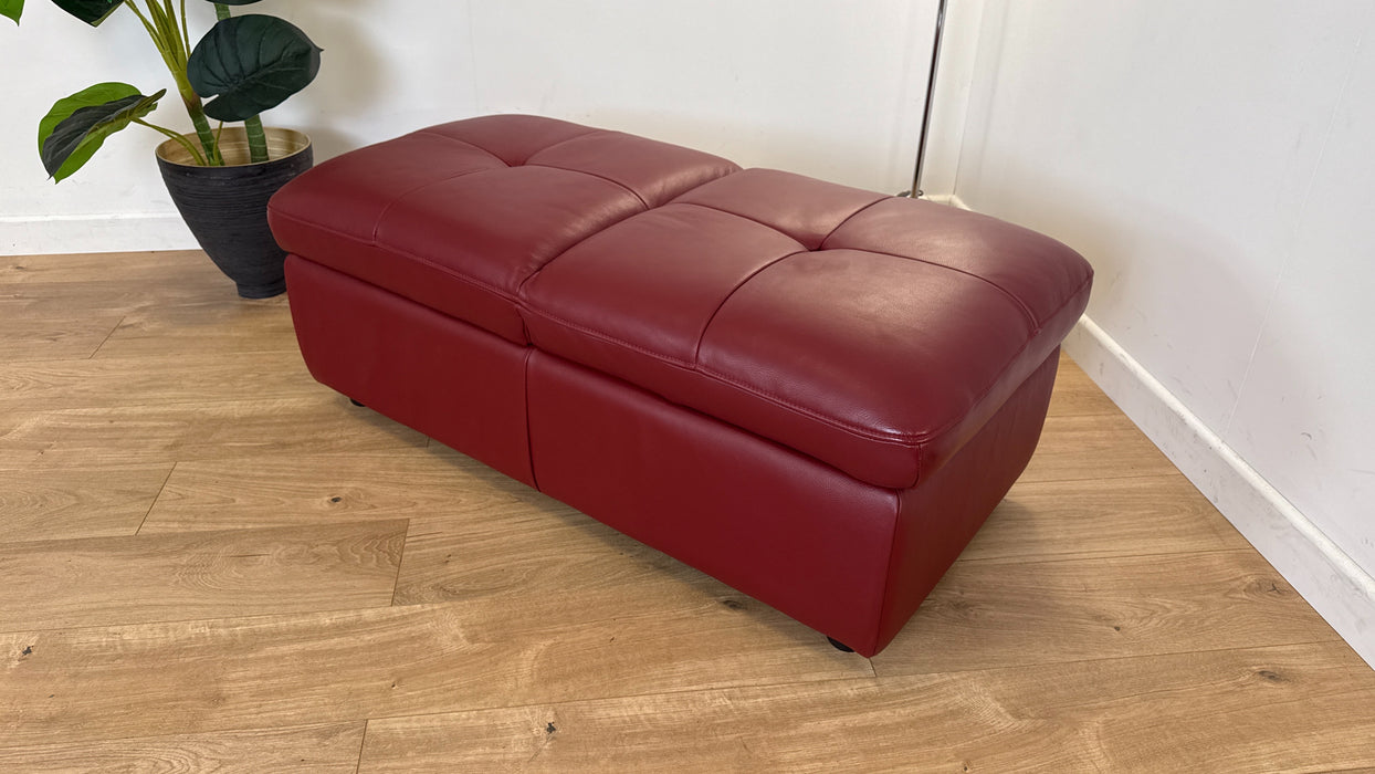 Missouri - Leather Footstool  -