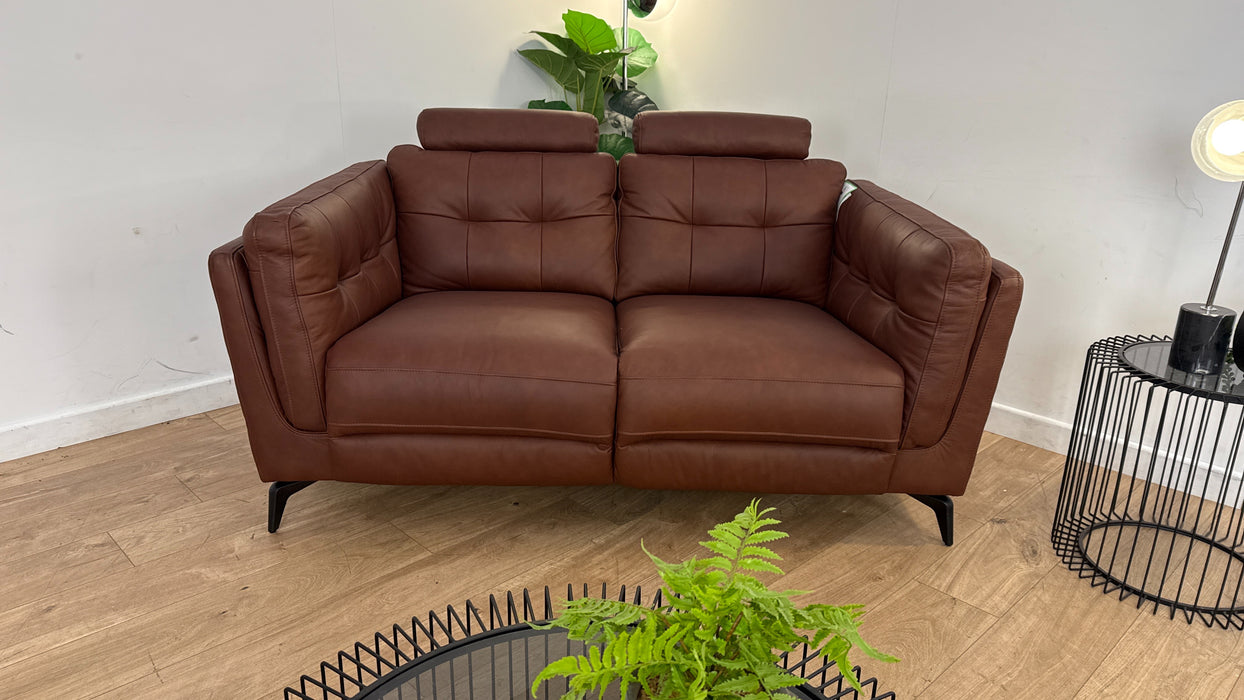 Sofology The Muse Leather Recliner 2 Seater in Espresso