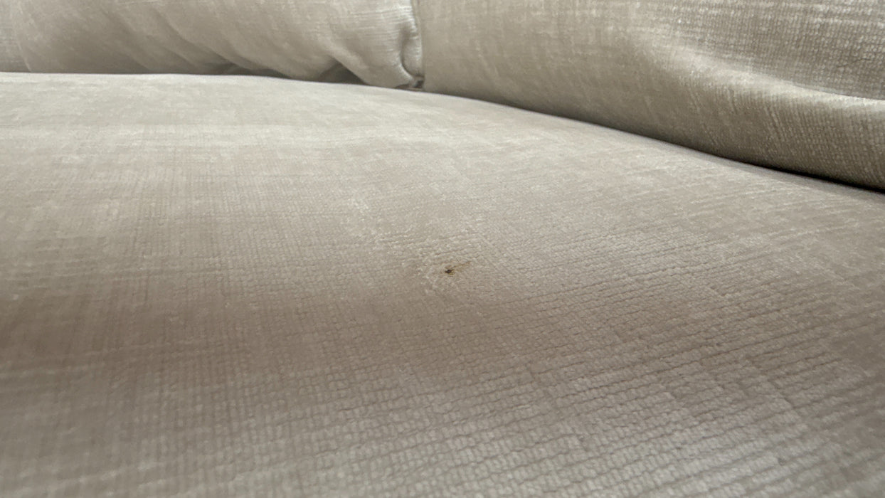 Sofology Georgio Fabric 4 Seater Split Feather Flex Seats in Luxe Chenille Oyster Mix