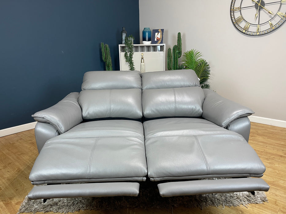 The Arlo Leather 2 Seater - Trusty Embossed Elephant - Power Recliner (WA2)