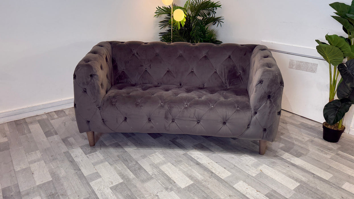 Alchemist 2 Seater - Fabric Sofa - Plush Asphalt