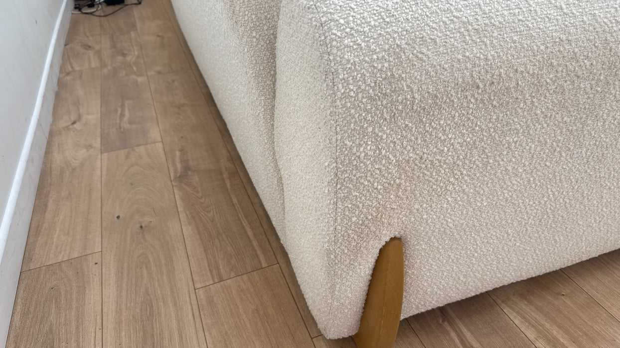 Sofology Marble Arch 3 Corner 1 Fabric Sofa in Cologne Wood Trim