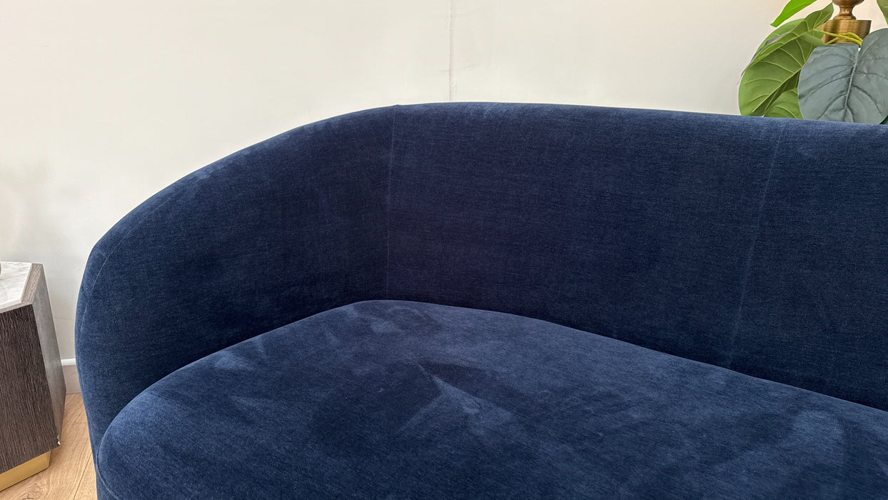 Sofology Dalston Fabric 3 Seater in Soft Chenille Navy Limited Edition