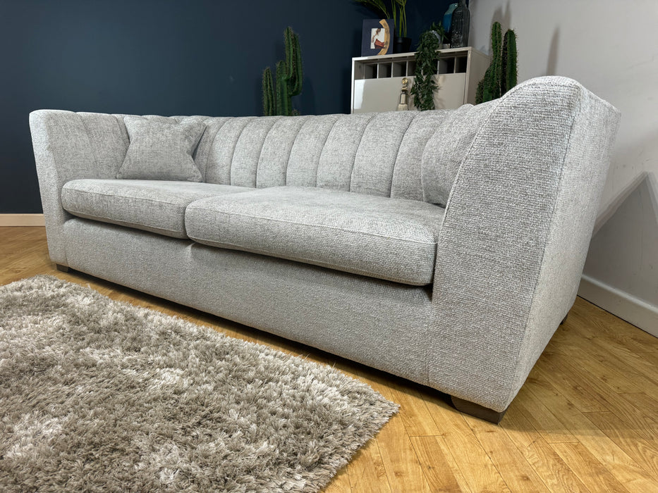 Downtown Fabric 4 Seater - Basketweave Silver - ( WA2 )