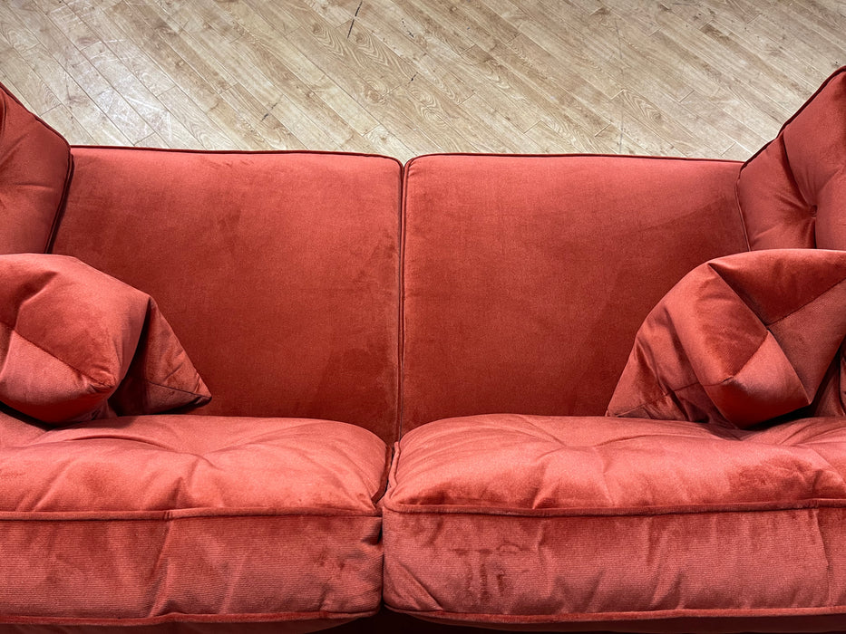 Cricket 3 Seater Sofa Burnt Orange Fabric (WA2)