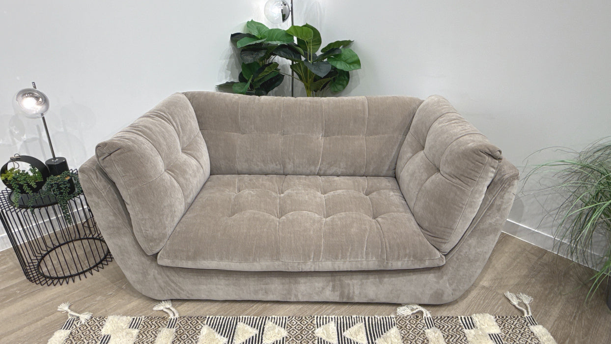 Sofology Cocoon Fabric 2 Seater in Relaxed Chenille Nutmeg