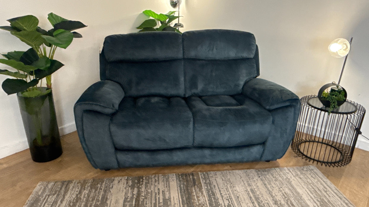 Sofology Radleigh Fabric 2 Seater in Washed Velvet Teal