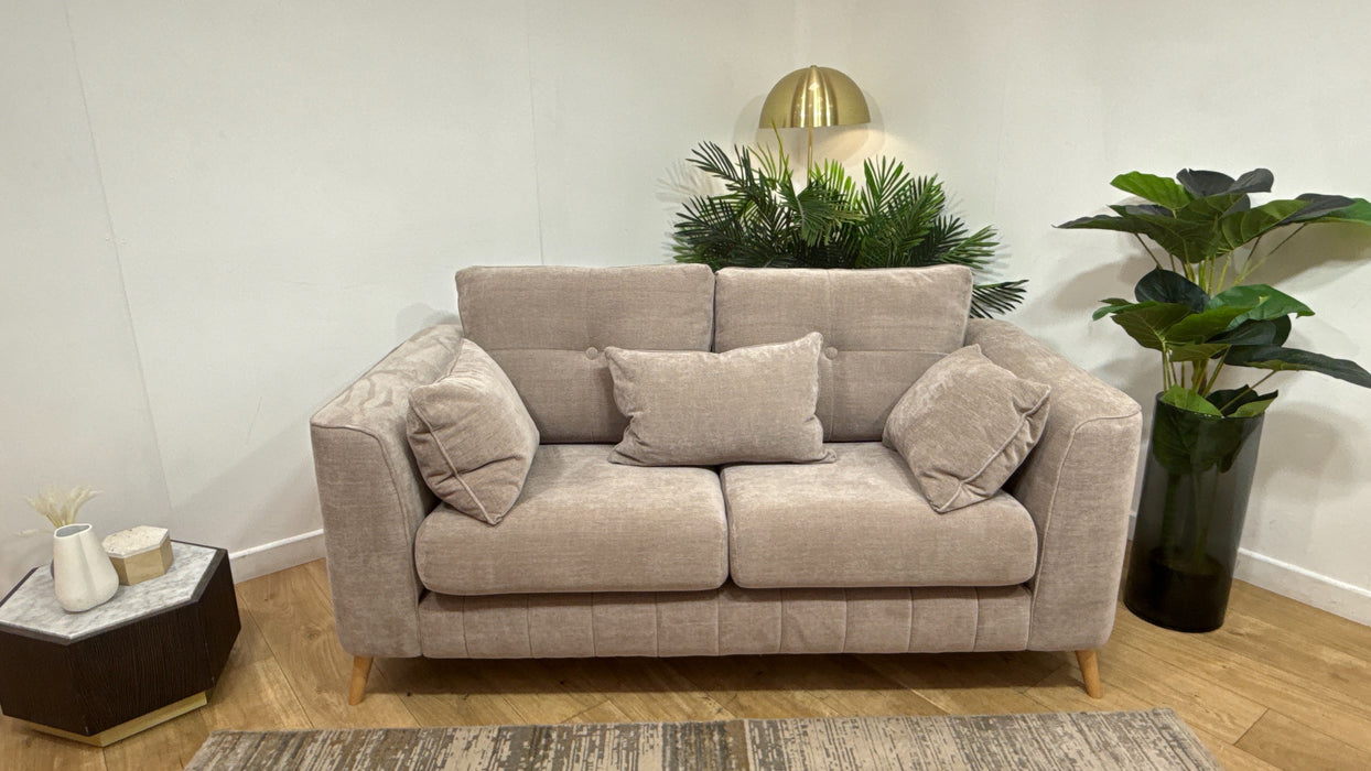 Sofology Remy Fabric 2 Seater in  Soft Chenille Wicker All Over