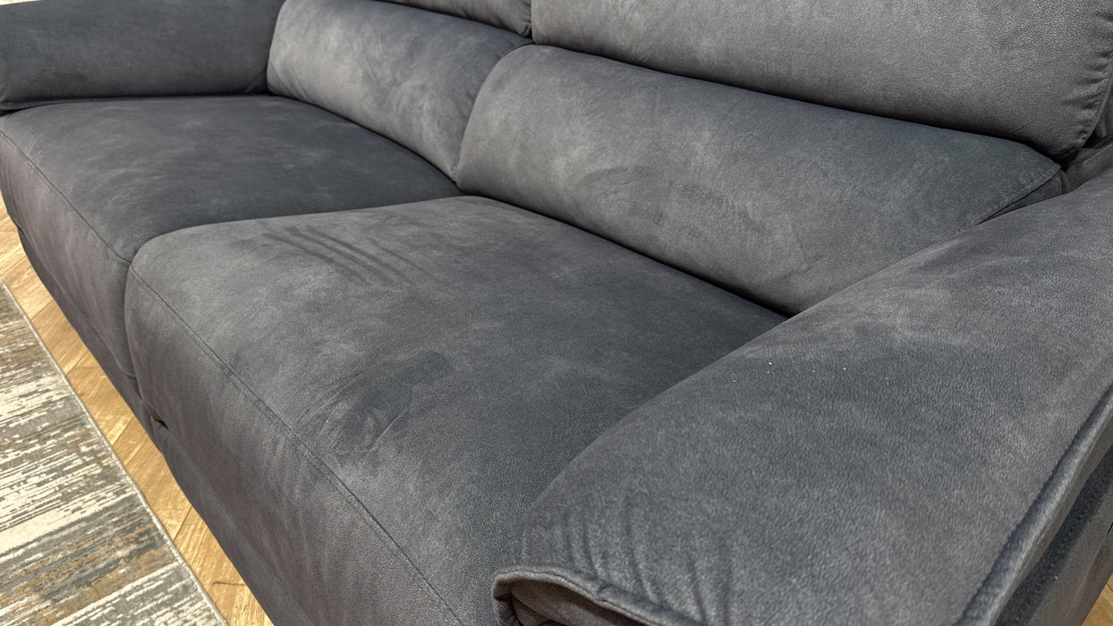 Sofology Hugo Fabric 2.5 Seater Power Recliner/Headrest in Lifestyle Flecked Charcoal
