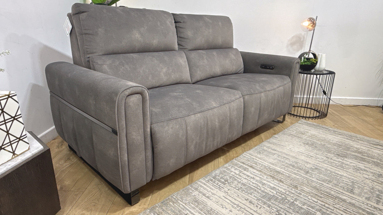 Sofology Ravello Fabric 2.5 Seater Power Recliner in Lifestyle Flecked Mocha