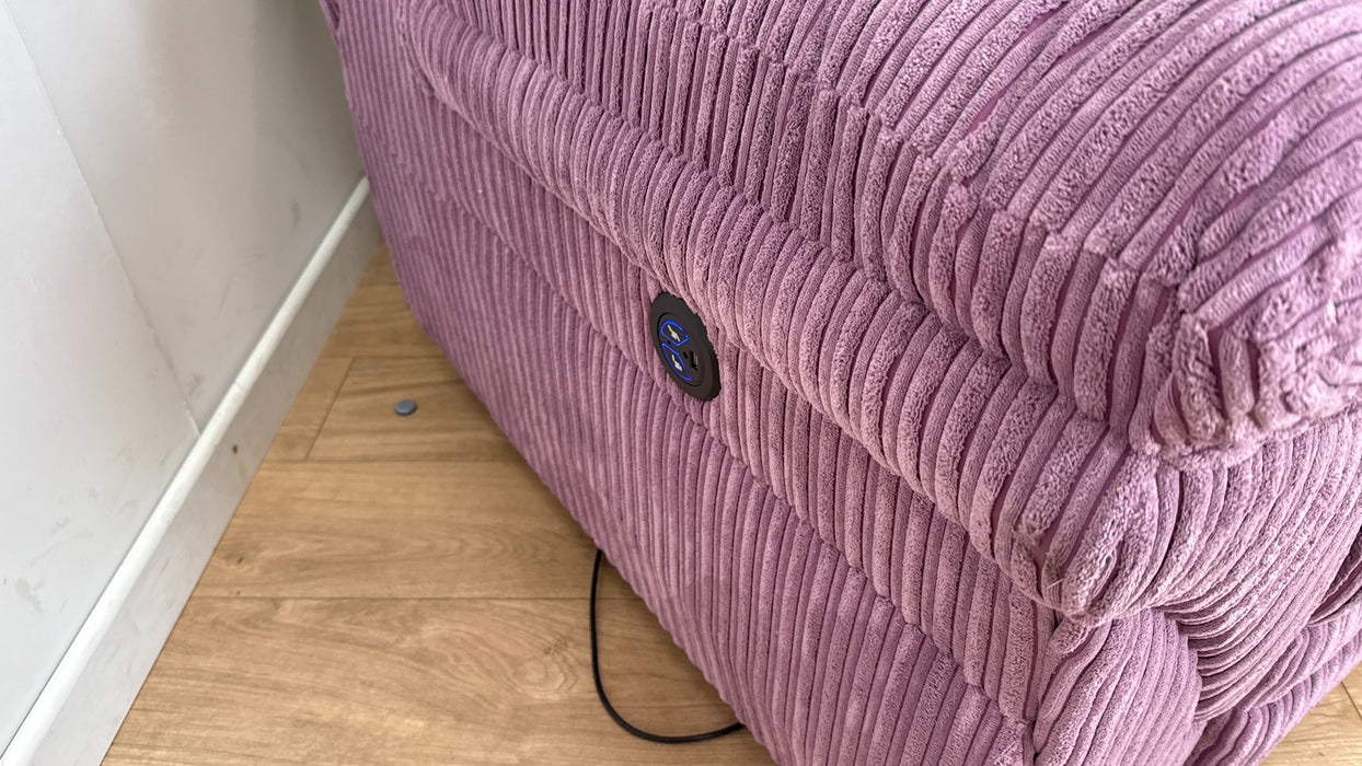 DFS Zana Fabric Recliner Chair in Lilac