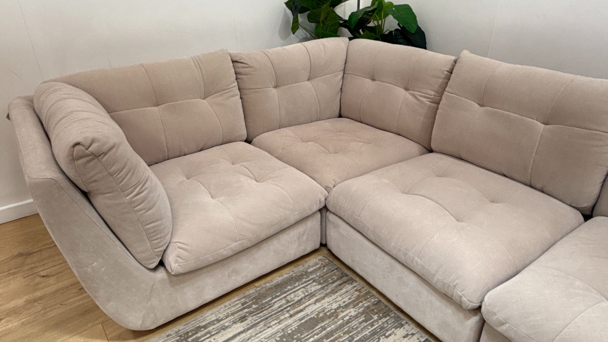 Sofology Cocoon Fabric 1 Corner 3 in Relaxed Chenille Cotton
