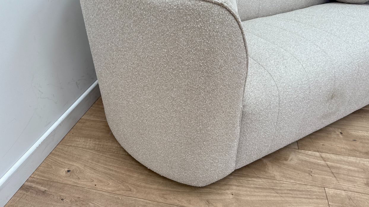 Sofology The Fitzrovia Fabric 2 Seater in Mini Boucle Natural Mix Without Trim