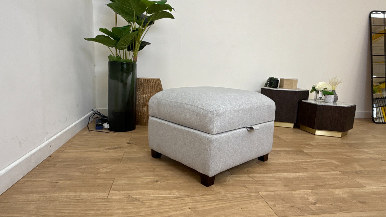 DFS Layla Large Storge Footstool in Silver