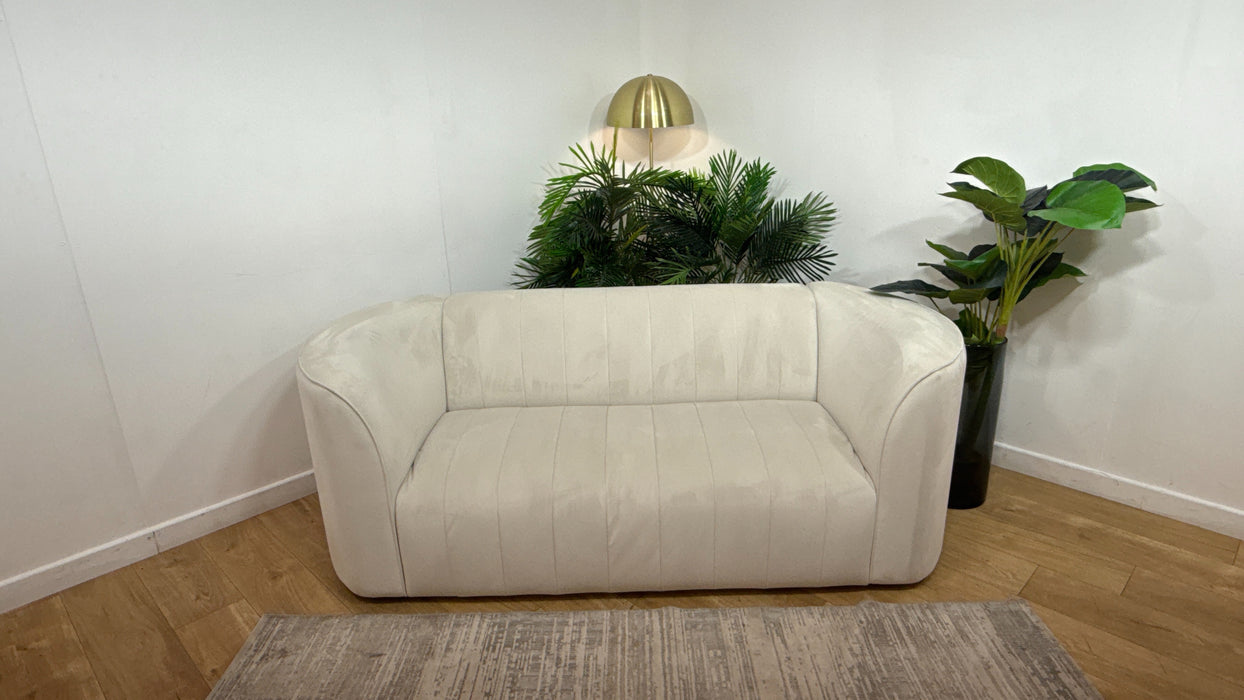 Sofology The Fitzrovia Fabric 2 Seater in Matt Velvet Milk Mix Without Trim