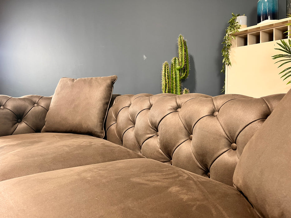 Oxford 3 Seater - Fabric Sofa - Cappucino - (WA2)