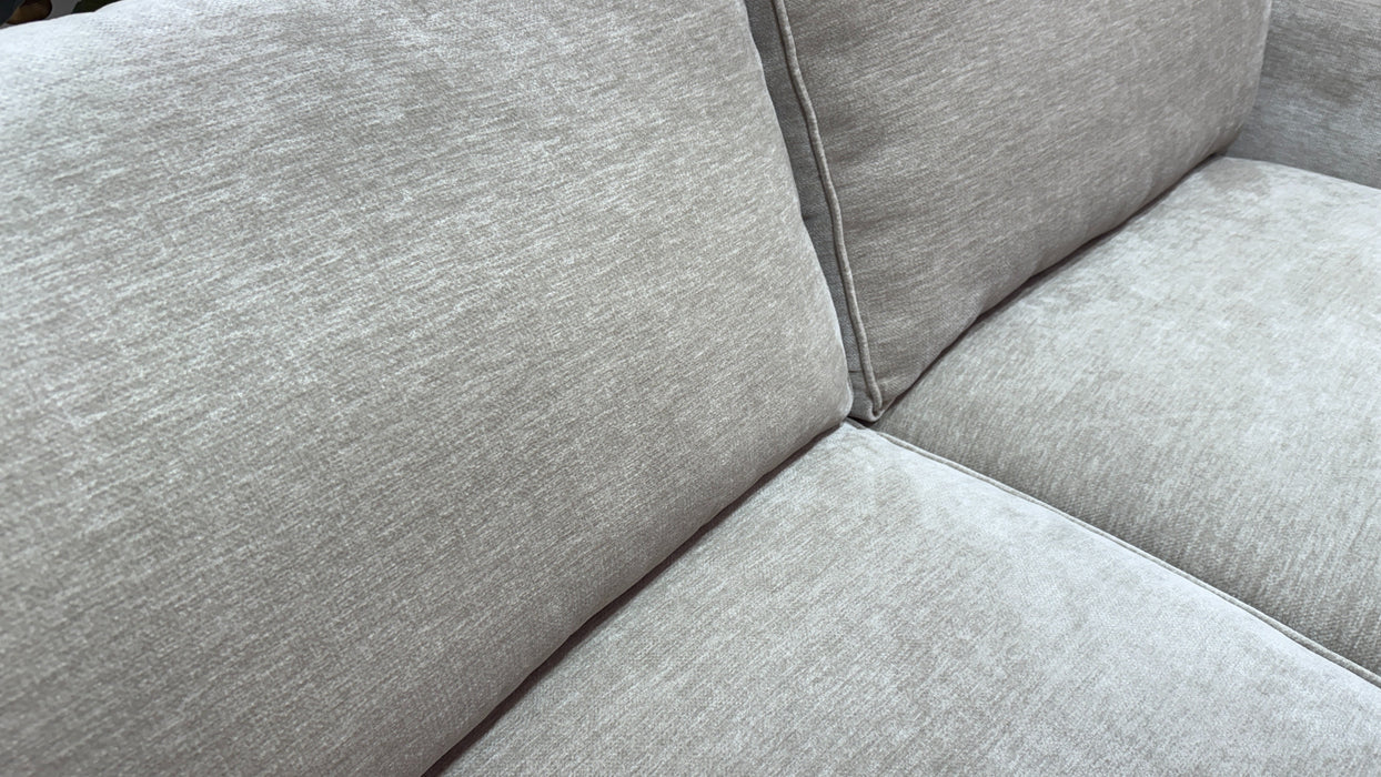 Sofology Newbury Fabric 3 Seater in Luxury Deep Pile Chenille Truffle Mix