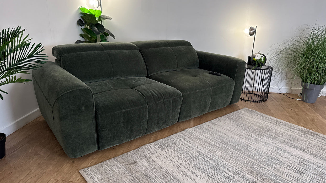 Sofology The Riviera Fabric 3 Seater Motion Chaise in Relaxed Chenille Pine