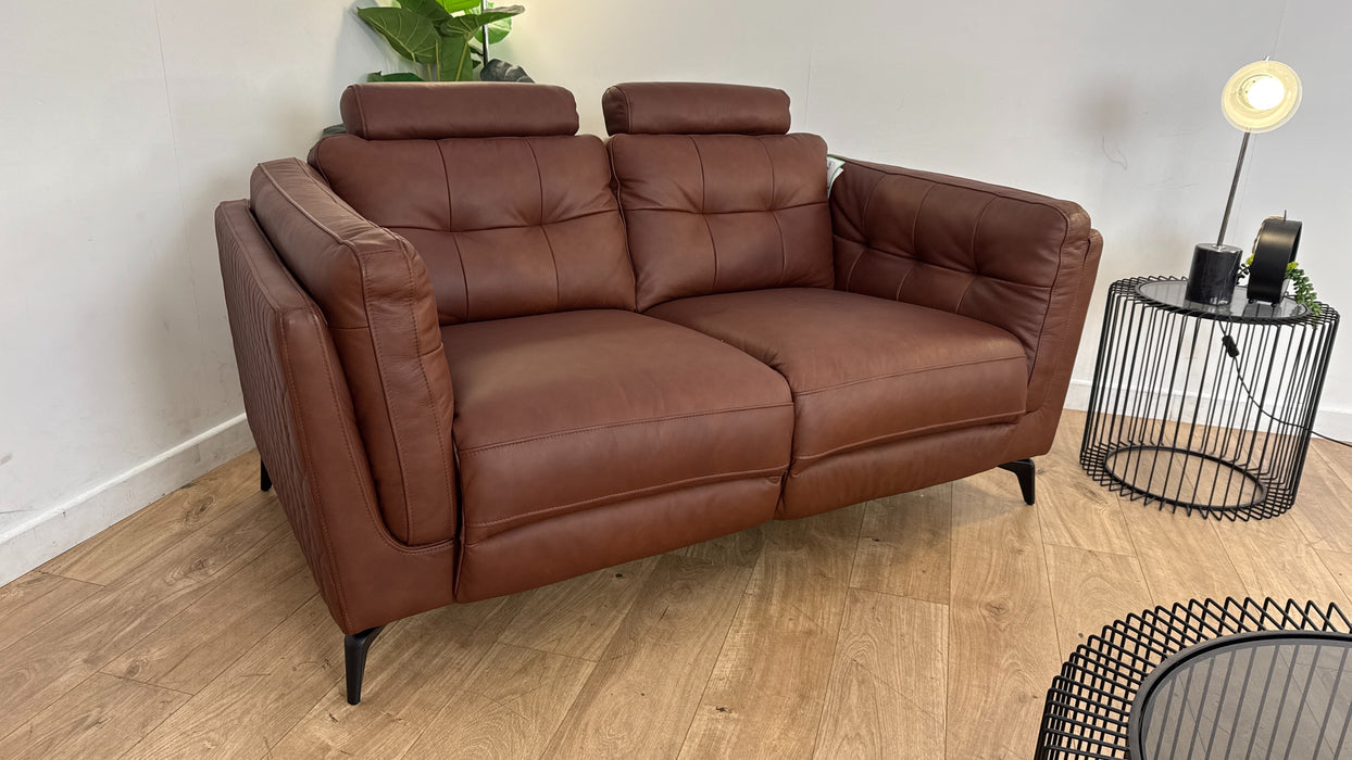 Sofology The Muse Leather Recliner 2 Seater in Espresso