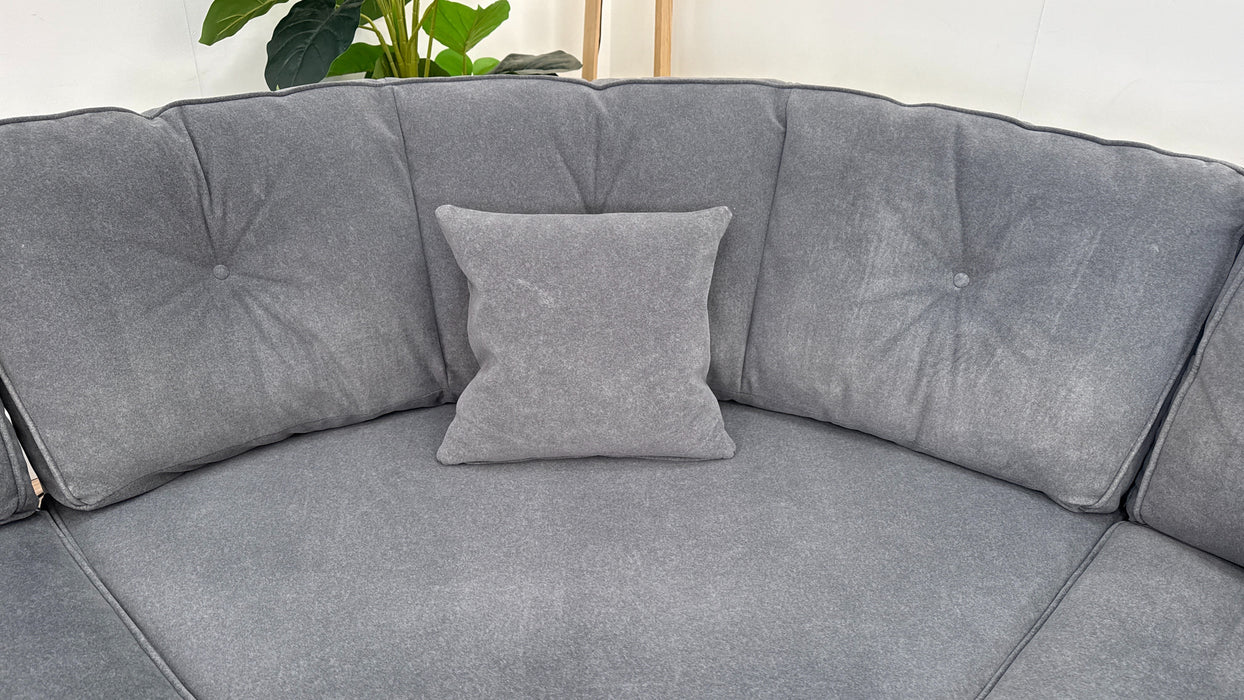 Cricket 1 Corner 1 Terminal Corner Sofa - Fabric - Nordic Grey