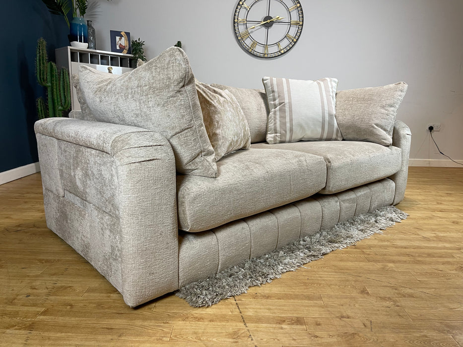 Westwood 3 Seater Teddy Chenille Natural Mix Fabric (WA2)