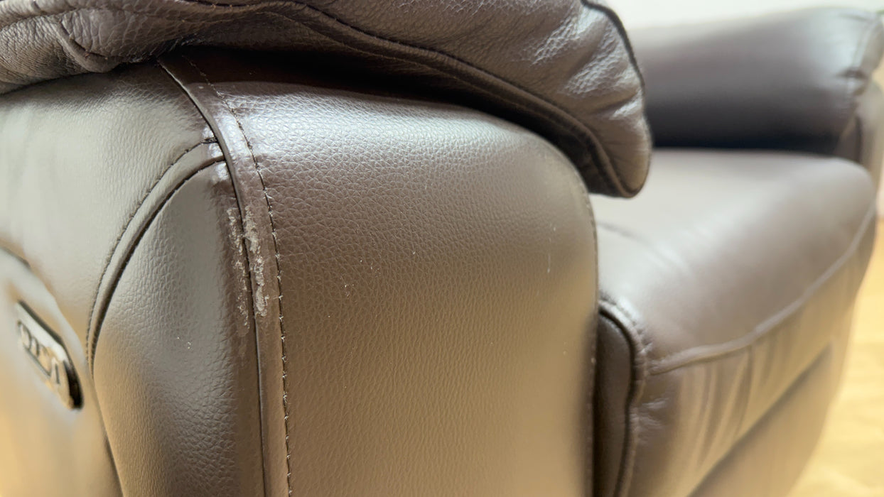 DFS Premiere Leather Chair in Brown