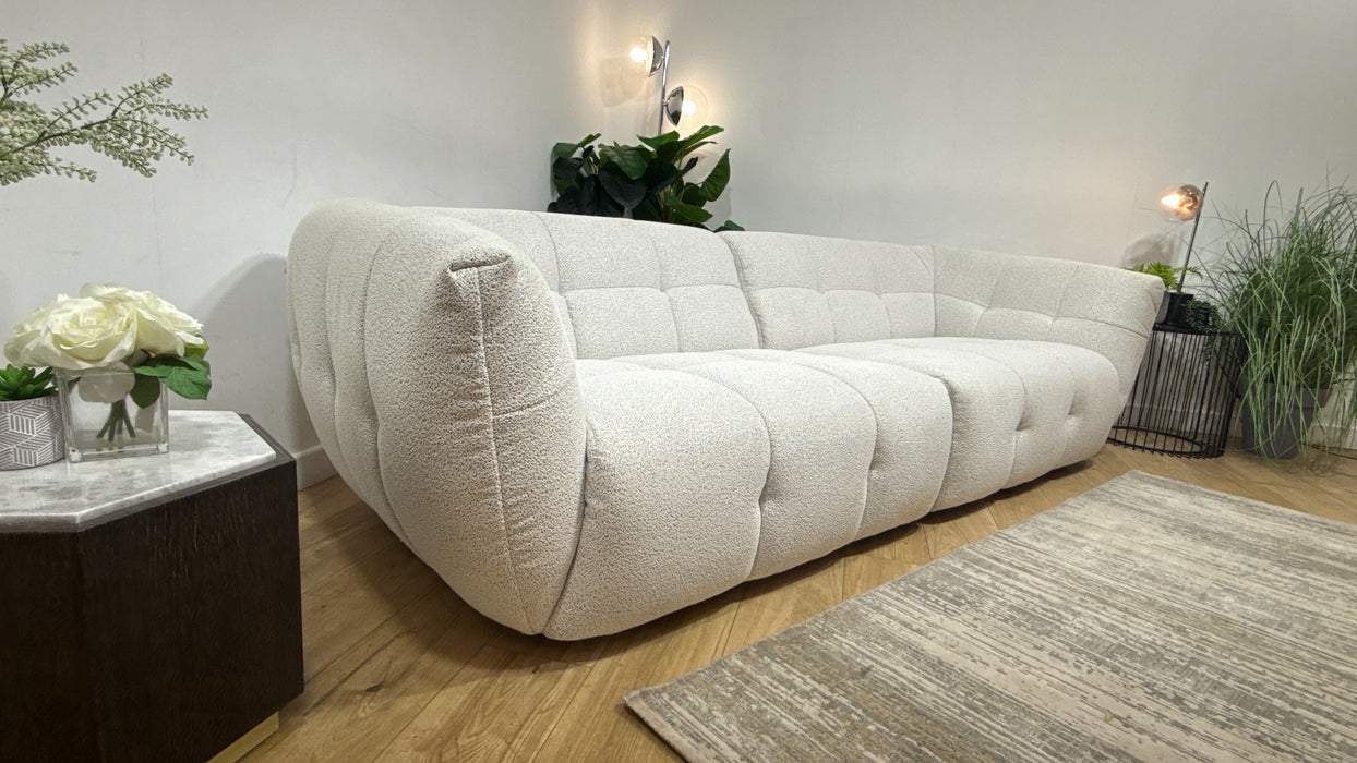 Sofology Lunar Fabric 4 Seater in Woven Boucle Moonstone