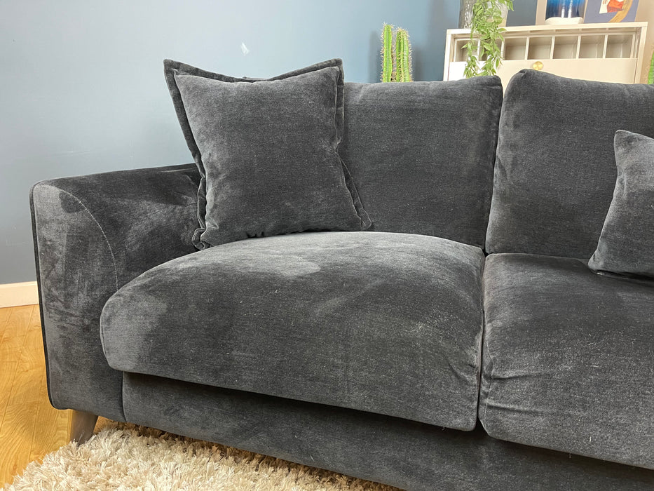 Mayfair Fabric 2 Seater - Soft Chenille Ebony All Over (WA2)