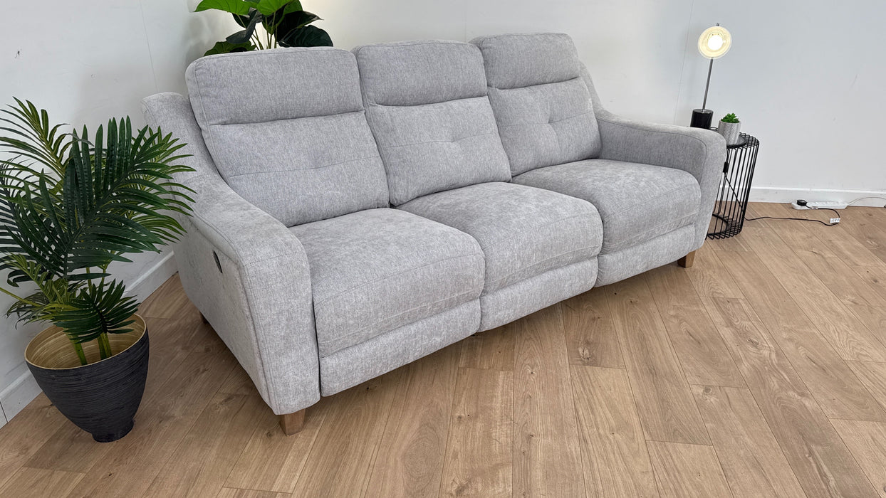 Martock 3 Seater Fabric Power Recliner Sofa