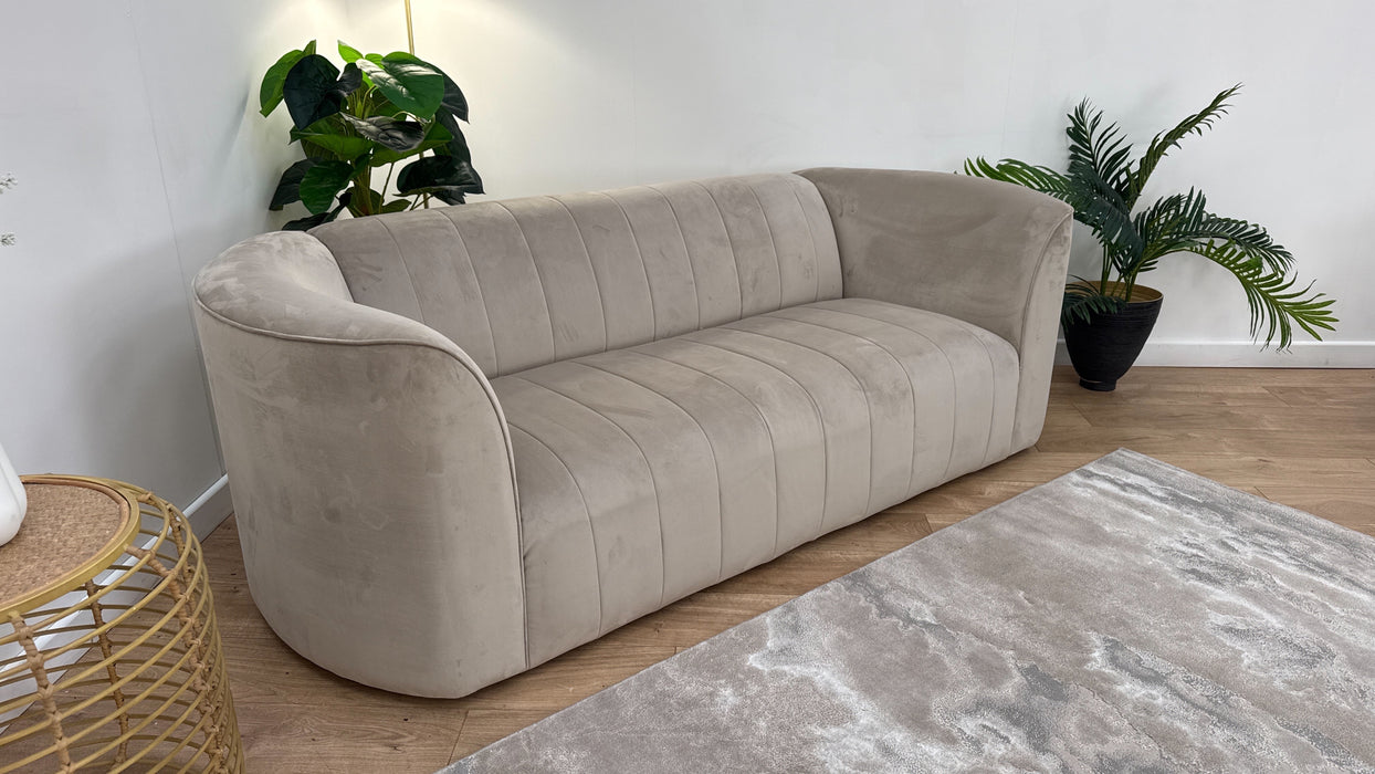 Sofology The Fitzrovia Fabric 3 Seater in Matt Velvet Stone Mix Without Trim