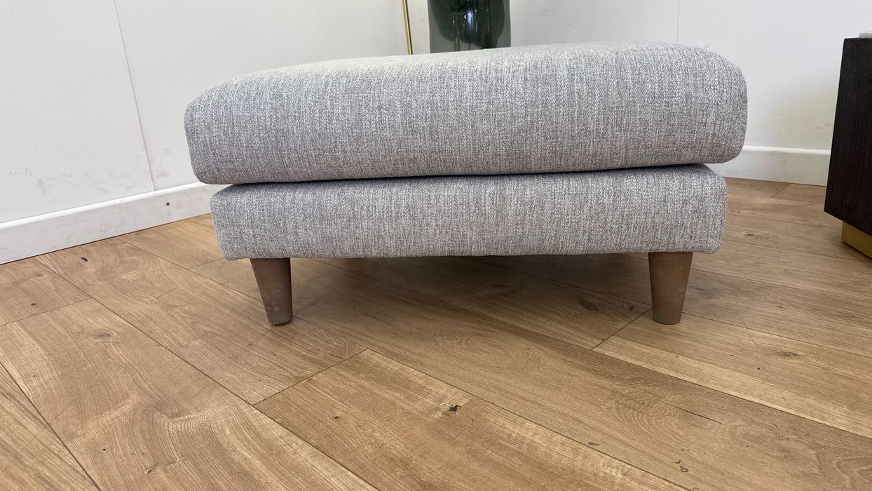 Sofology The Ambleside Fabric Footstool in Capital Light Grey