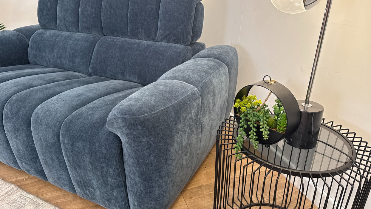 Sofology Nobu Fabric 2 Seater in Relaxed Chenille Denim