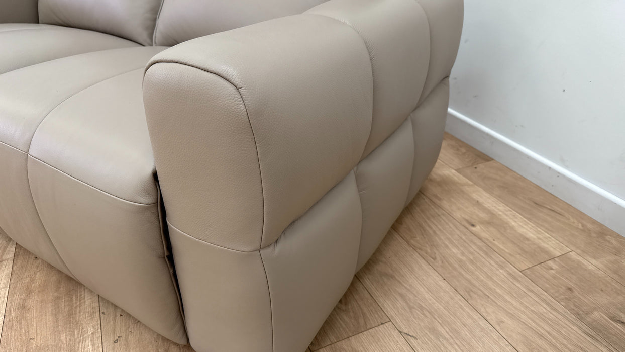 Sample Leather 2 Seater in Trusty Embossed Leather Stone