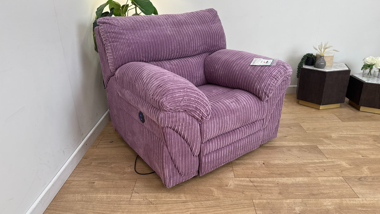 DFS Zana Fabric Recliner Chair in Lilac