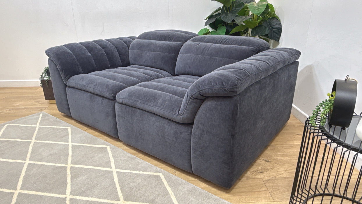 Sofology Olson Fabric 2 Seater in Relaxed Chenille Ink