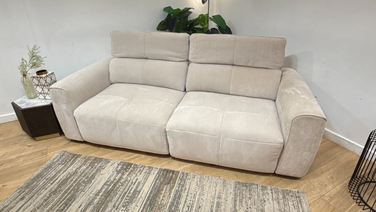 Sofology Riviera Fabric 3 Seater Motion Chaise in Relaxed Chenille Cotton