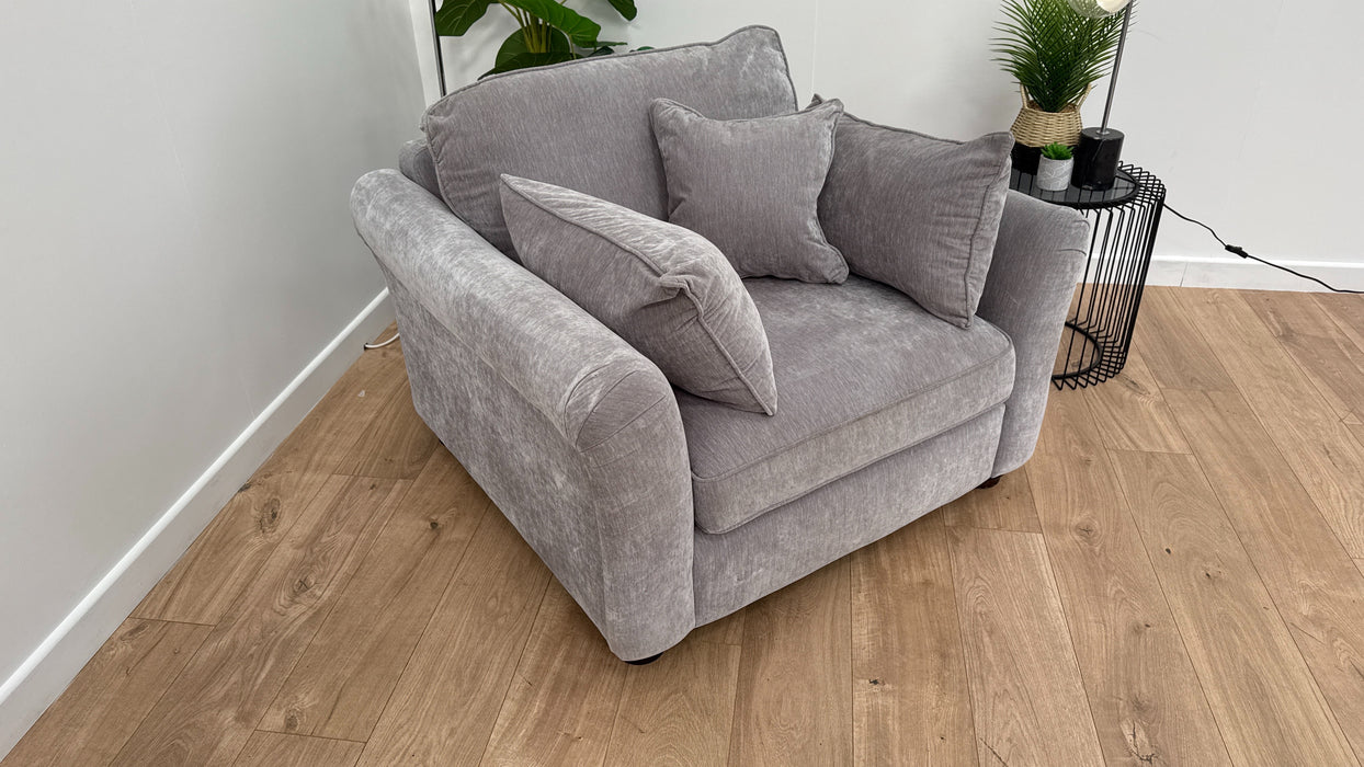 Notting Hill Loveseat - Fabric - Ellie Silver