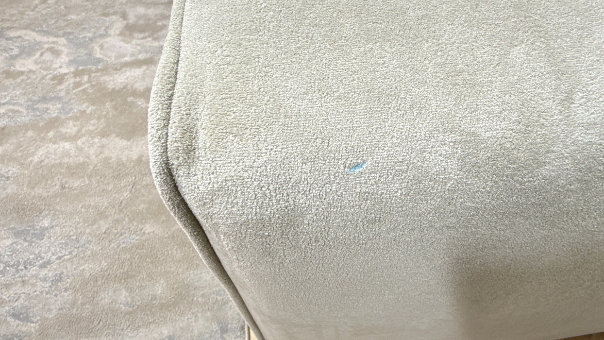 Sofology Ascot Fabric 2 Seater Bench Seat in Soft Sherpa Stone Mix