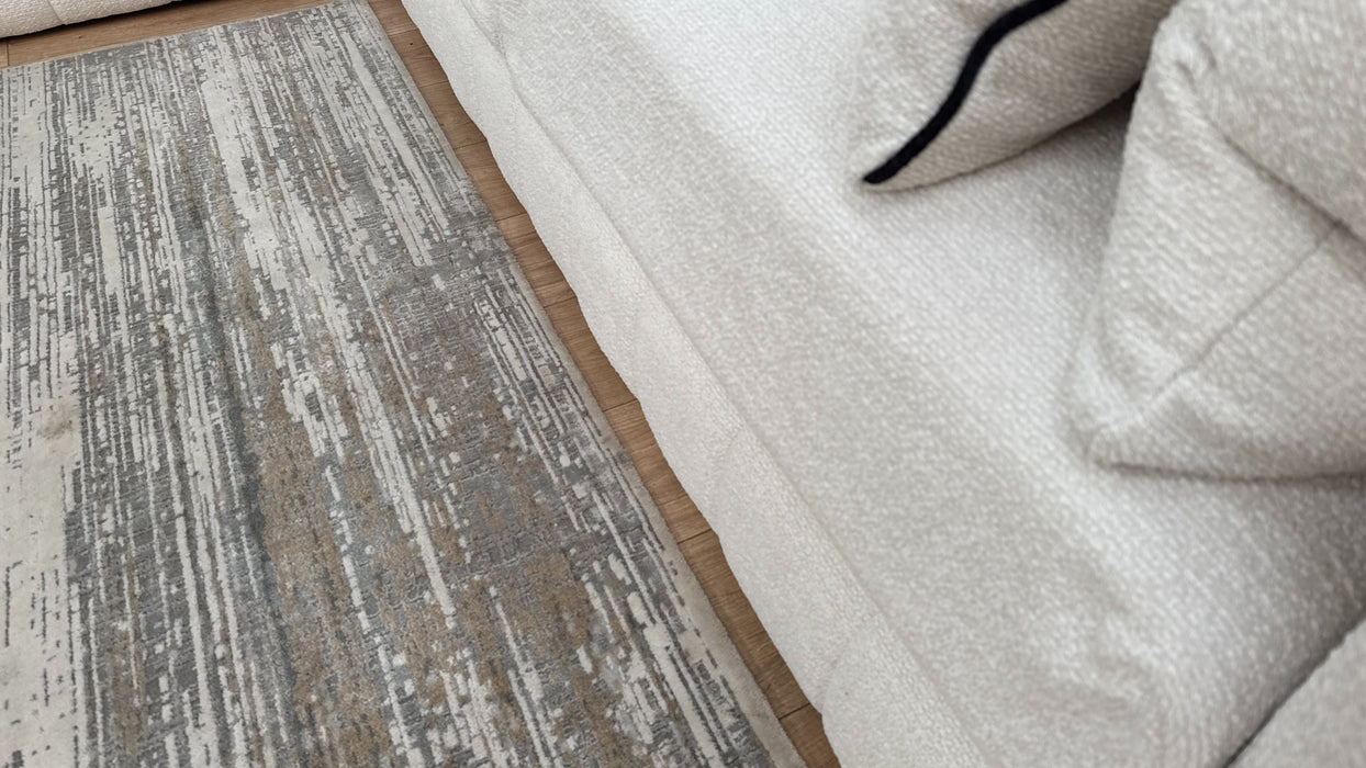 Sofology The Westwood Fabric 3 Corner 3 in Boucle Ecru Mix