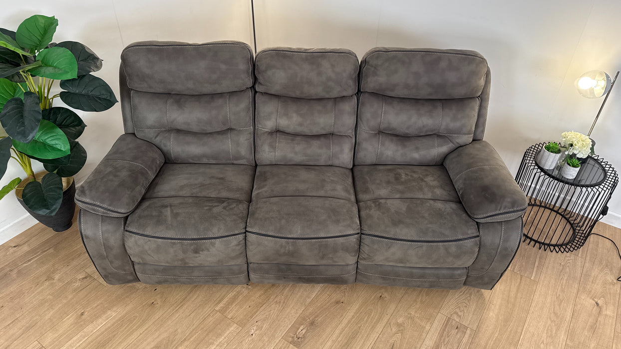 Noah 3 Seater Fabric Power Recliner