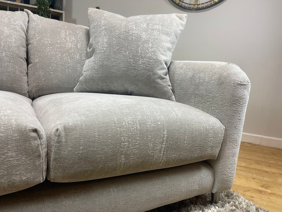 Midland Hill 2 Seater Meridian Silver Fabric Chrome Trim (WA2)