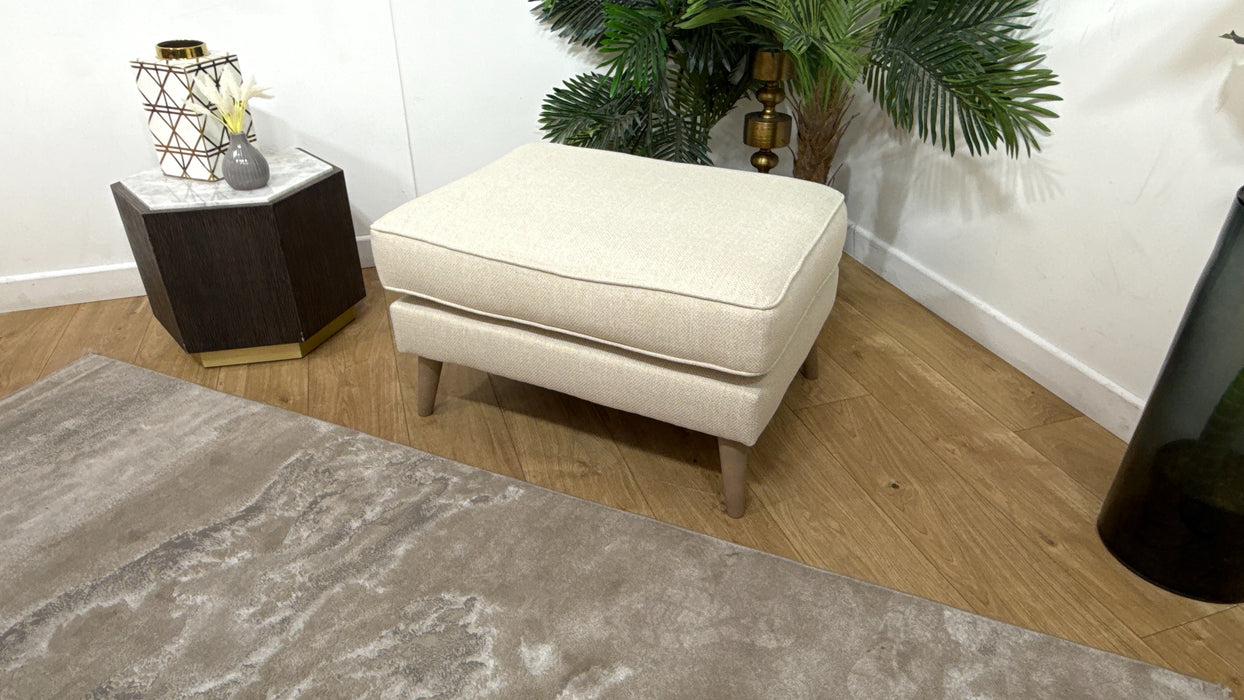 Sofology Keswick Fabric Footstool in Bentley Natural