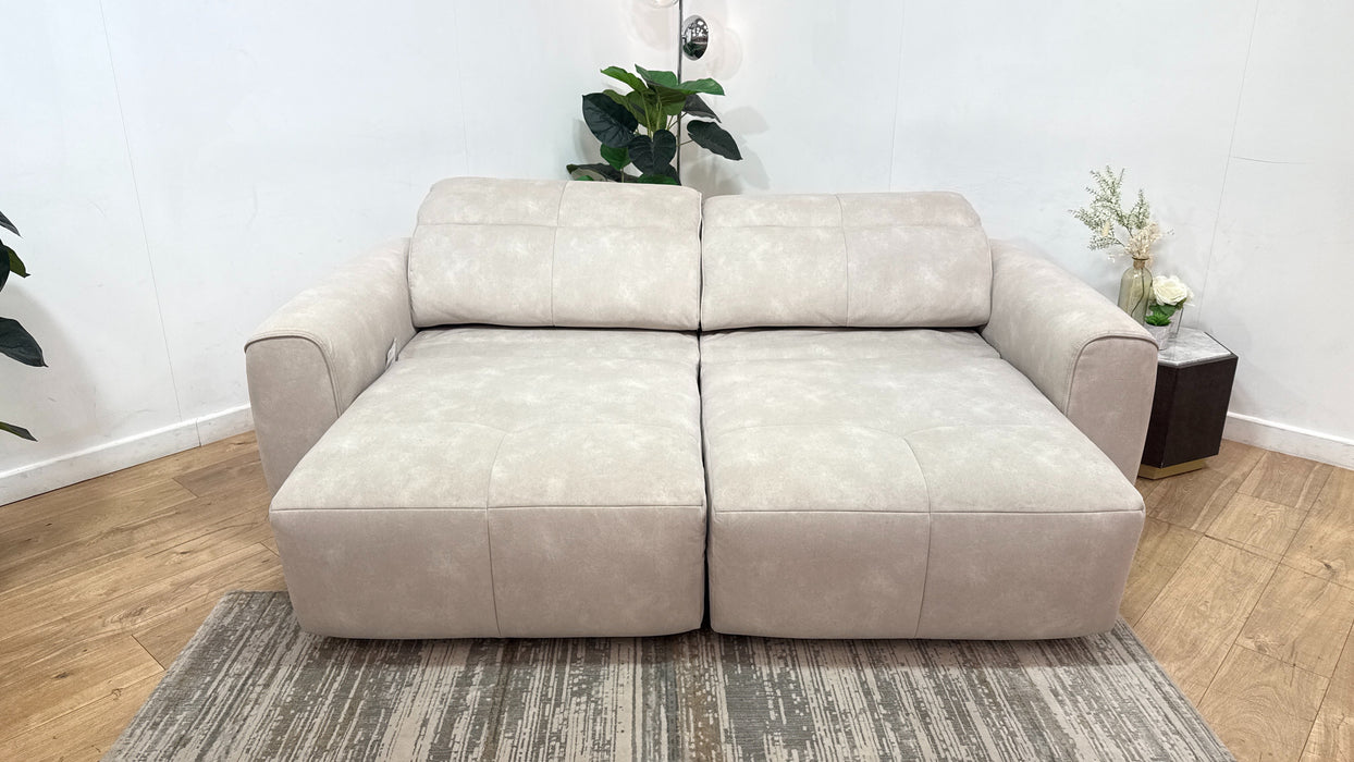 Sofology Riviera Fabric Motion Chaise in Lifestyle Flecked Ivory