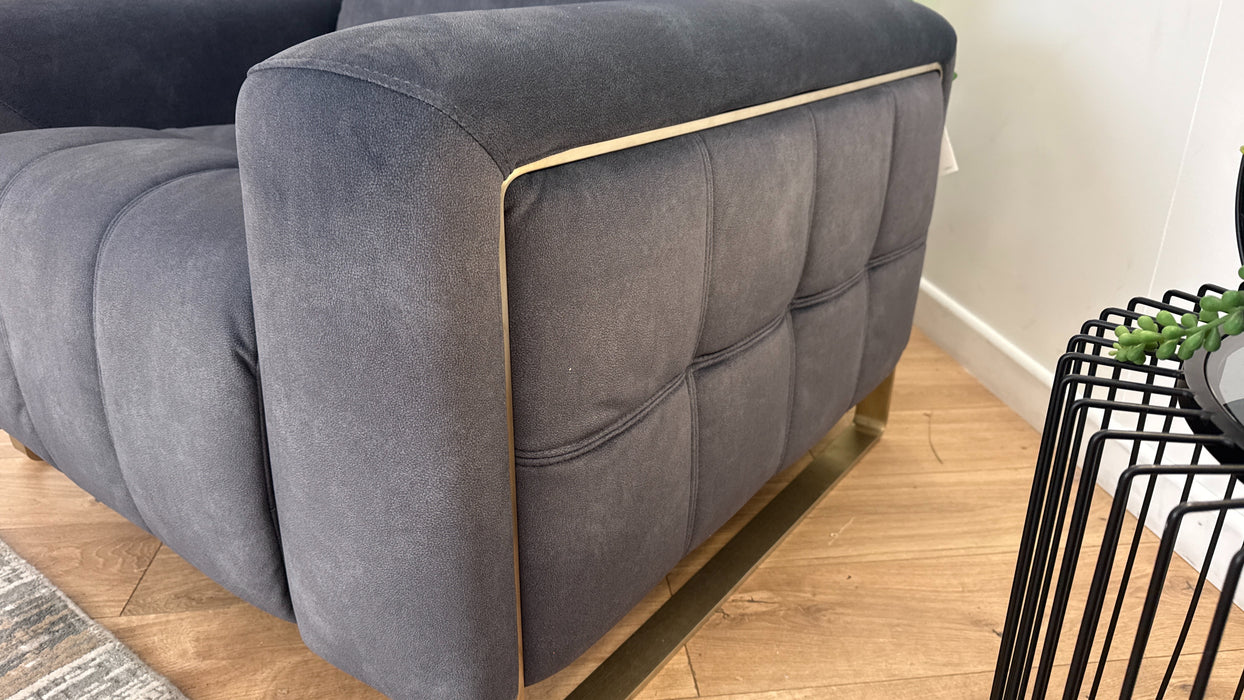 Sofology Marvella Fabric Chair in Lifestyle Flecked Charcoal