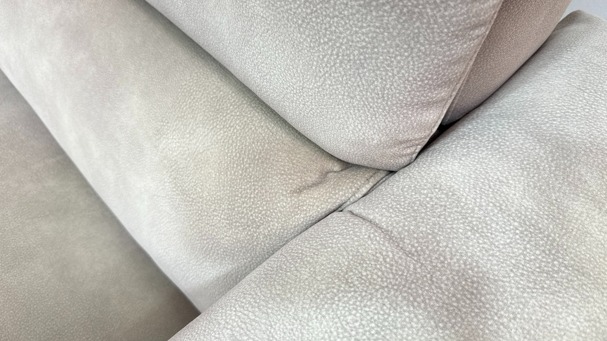 Sofology Illinois Fabric 2 Corner 1 Power Recliner/Headrest in Lifestyle Mottled Latte