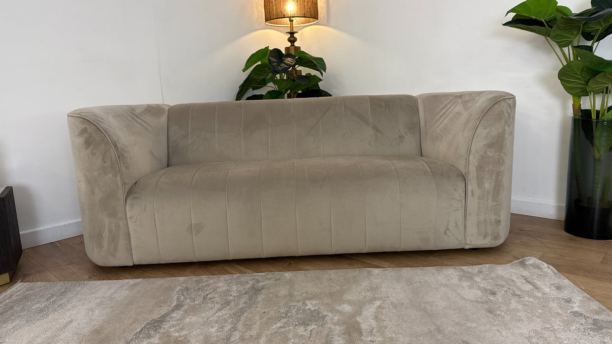 Sofology The Fitzrovia Fabric 3 Seater in Matt Velvet Stone Mix Without Trim