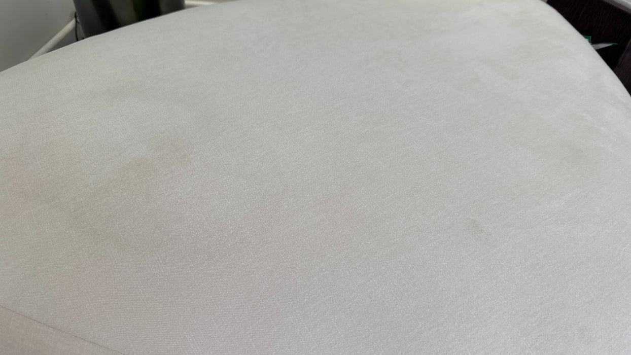 DFS Bellino Shaped Footstool in Cream/Black