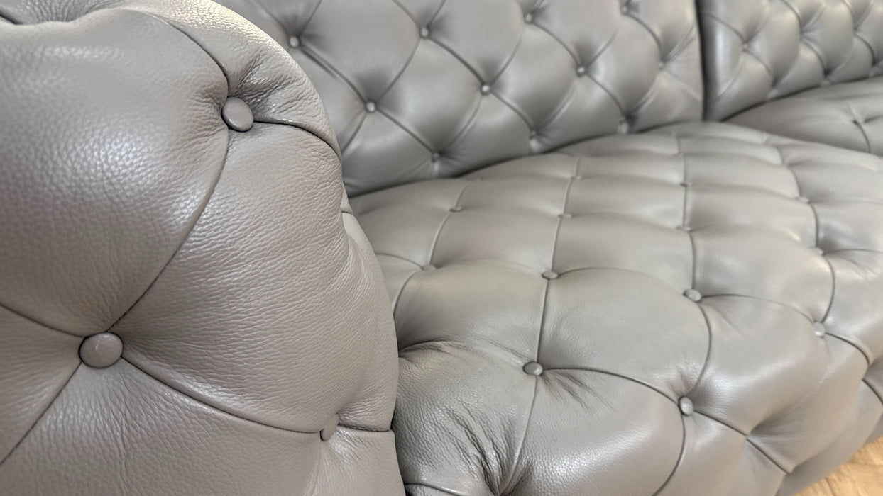Sofology The Venezia Leather 4 Seater in Trusty Embossed Elephant