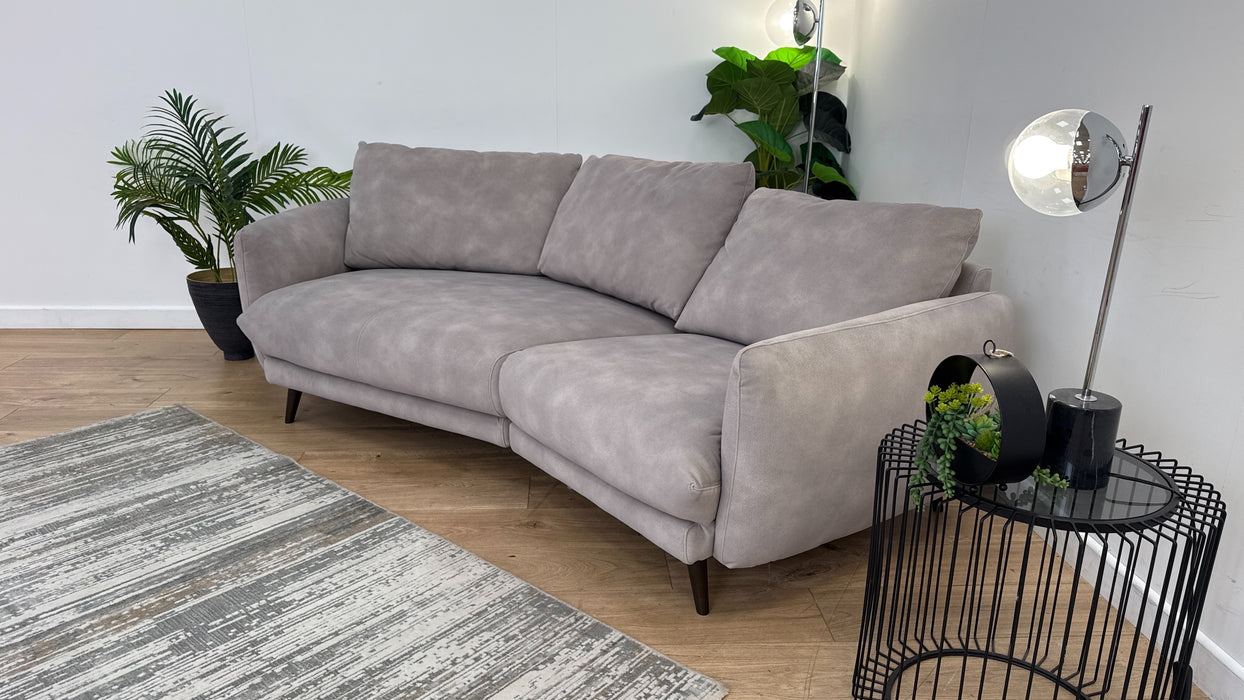 Sofology The Adler Asymmetric 3 Seater in Lifestyle Mottled Fabric Marble