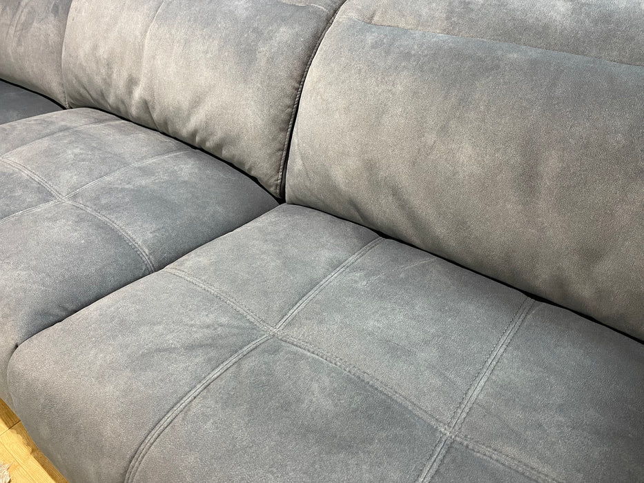 Marvella Fabric 1.5 Corner 3 - Lifestyle Flecked Charcoal - Power Recliner & Power Headrest (WA2)